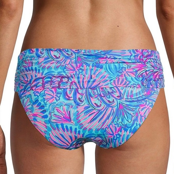 Lilly Pulitzer Lagoon Sarong Hipster Bikini Bottom - Picture 4 of 6